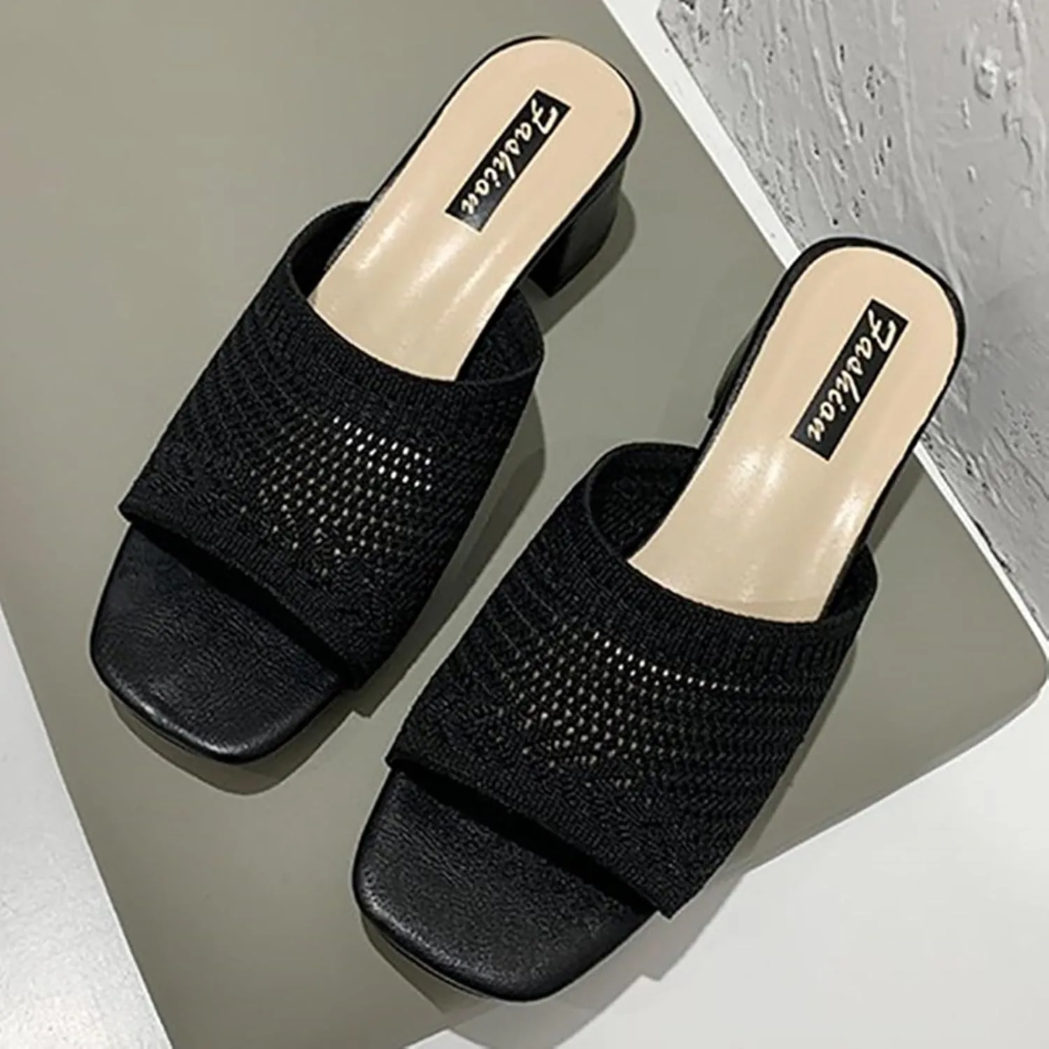 Women Strappy Heels Open Toe Square Toe Chunky Heel Ankle Strap Sandals Party Dress Shoes