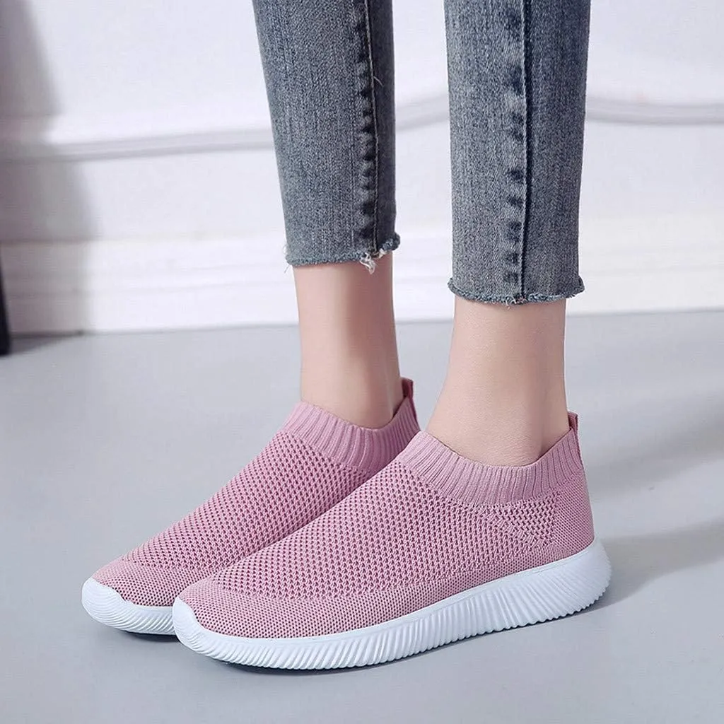 Women's Athletic Walking Shoes Slip On Casual Mesh Mens Tennis Shoes Lightweight Dress Casual Shoes Dress Sneakers Steel Toe Tennis Shoe White Loafers