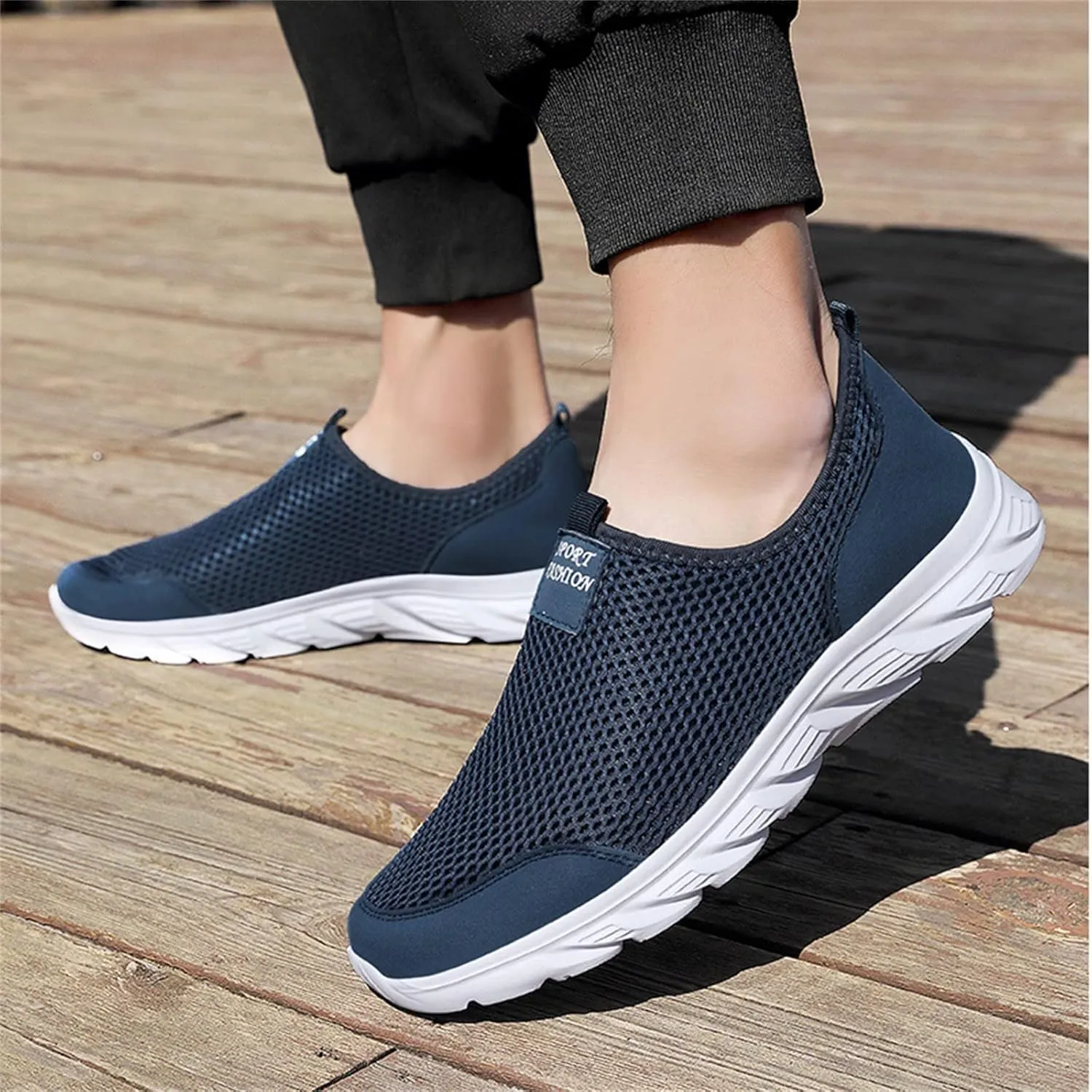 Women's Athletic Walking Shoes Slip On Casual Mesh Slip On Shoes Women Sports Ladies Casual Shoes Fashion Sneakers 2025 Brown Tennis Shoe Casual Loafers