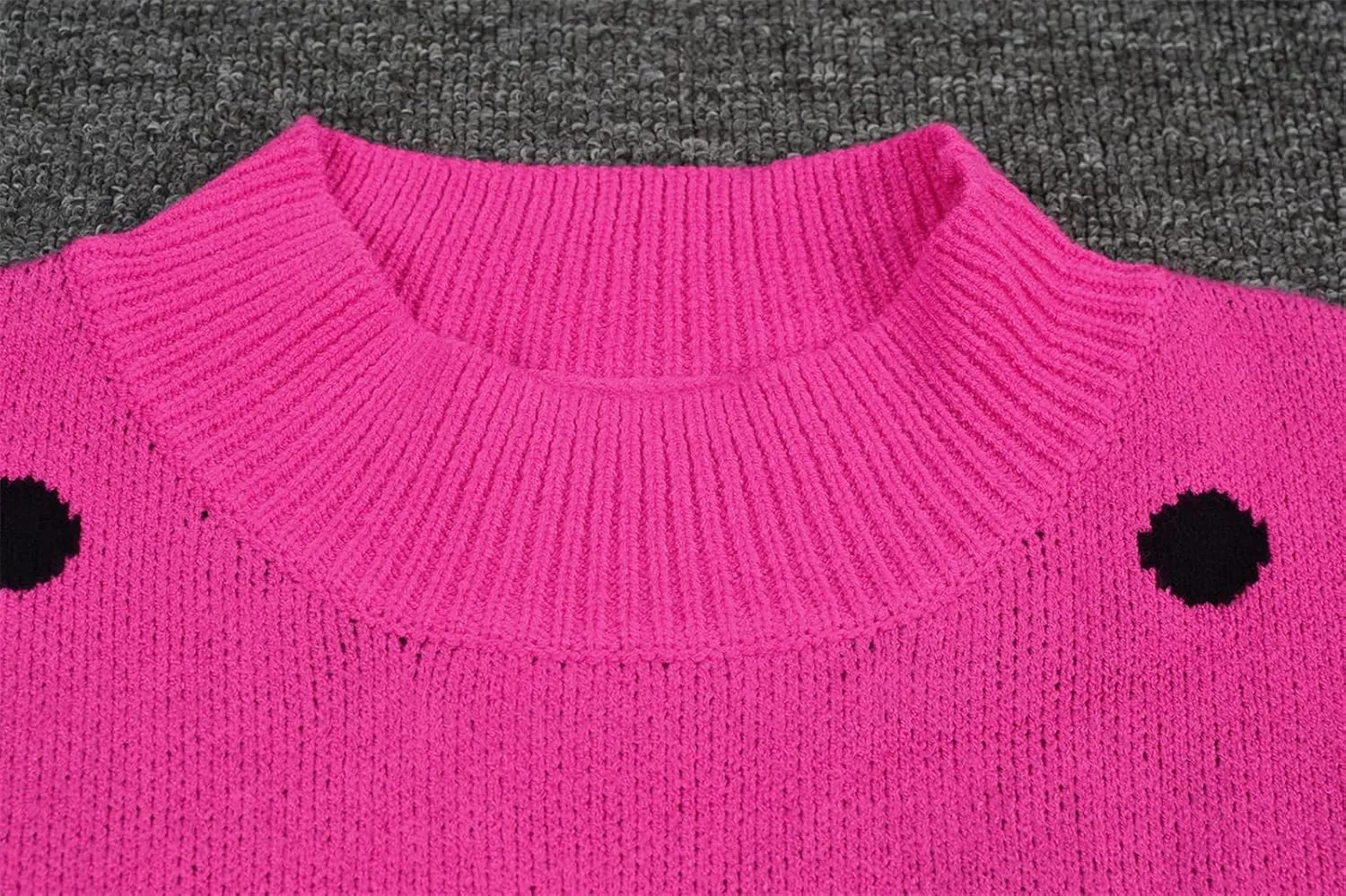 Womens Autumn Winter Sweaters Warm Comfortable Pullovers Casual Fashion Cardigans Ladies Polka Dot Knit Sweater