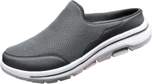 Women's Backless Slip on Mesh Sneakers Shoes Mens Casual Shoes Dressy Black Casual Shoes Waterproof Sneakers White Tennis Shoe Cross Trainer Shoe