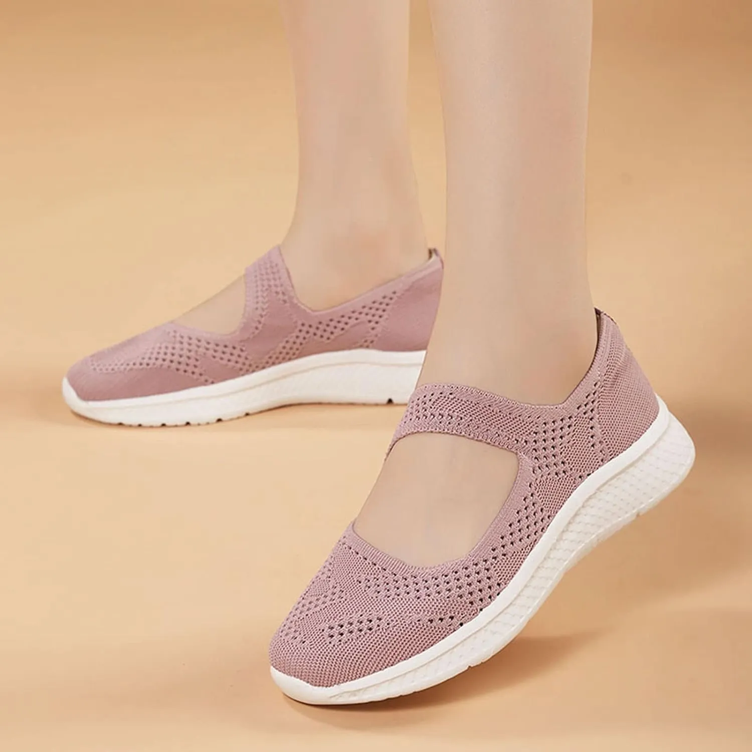 Womens Canvas Slip On Loafers Casual Walking Shoes Lightweight Comfortable Sneakers Non Slip Flat Flats