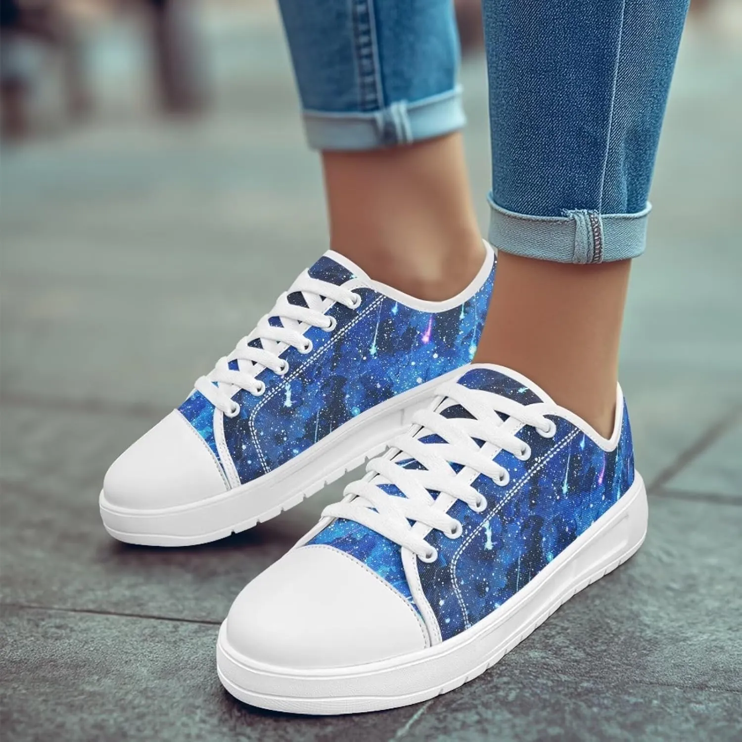 Women's Casual Fashion Canvas Sneakers Hand Free Low-Top Sneakers Lightweight Slip-On Loafers Walking Driving Shoes