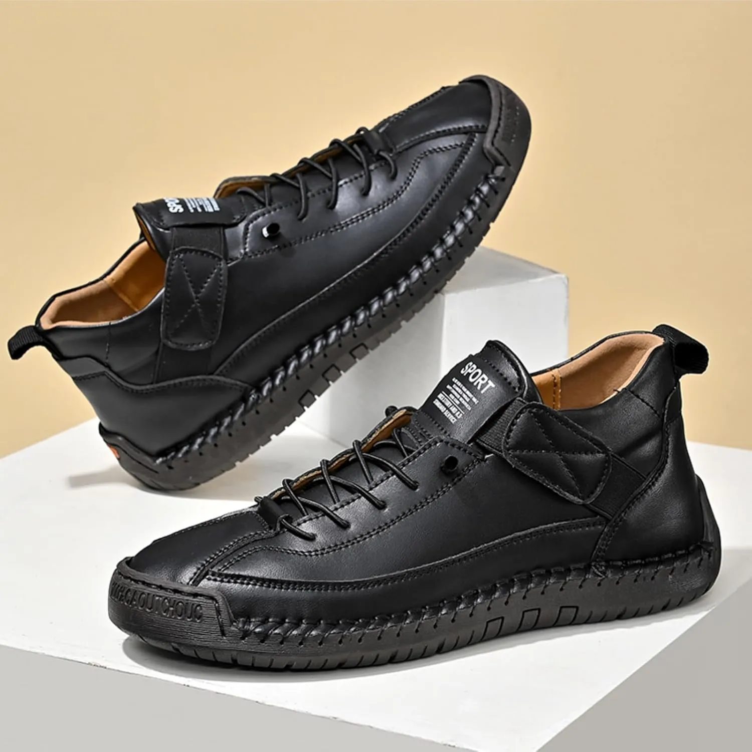 Womens Casual Shoes Ankle Chukka Boots Slip On Breathable Loafers Handmade Fashion Sneakers Mid top Walking Driving Flats Shoes