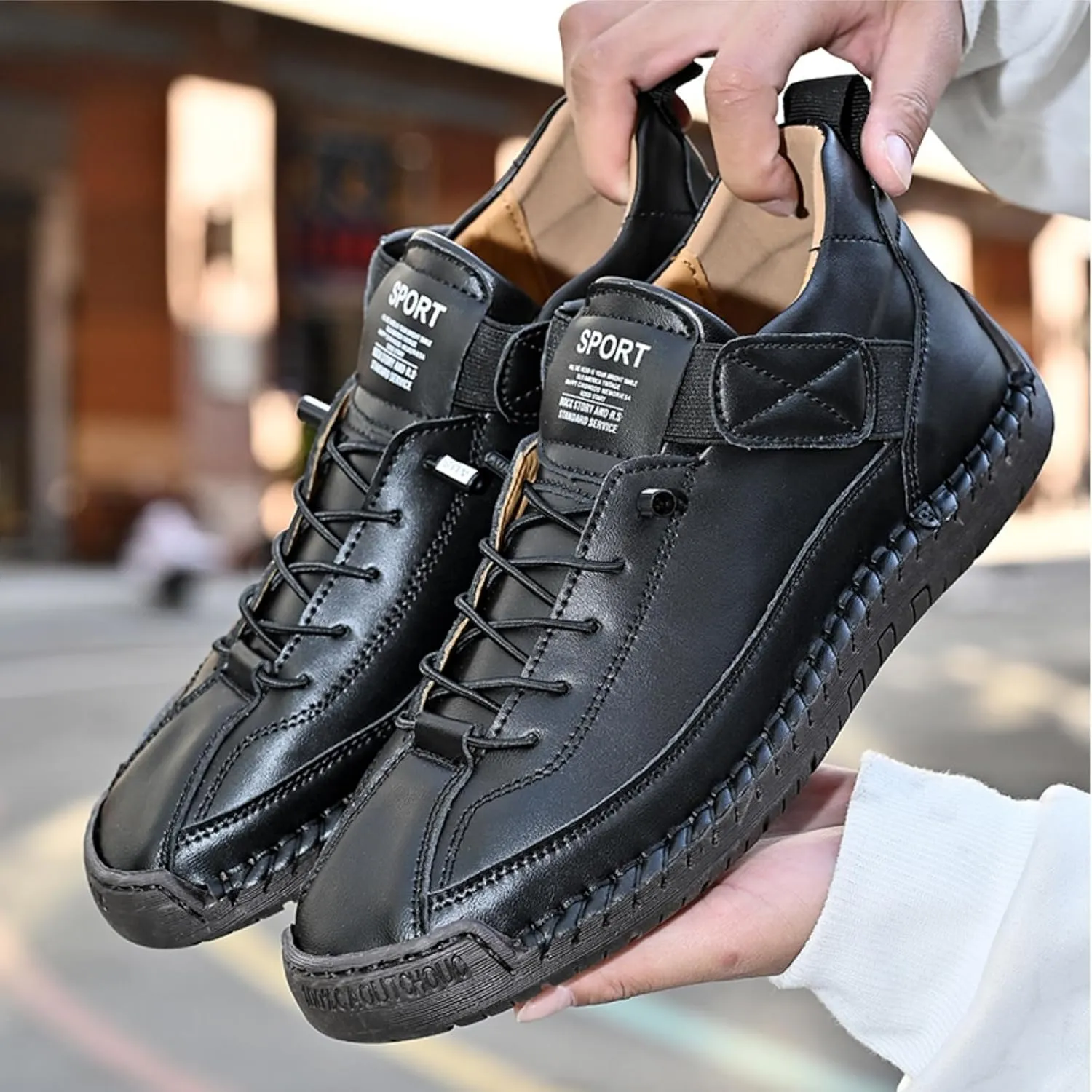 Womens Casual Shoes Ankle Chukka Boots Slip On Breathable Loafers Handmade Fashion Sneakers Mid top Walking Driving Flats Shoes