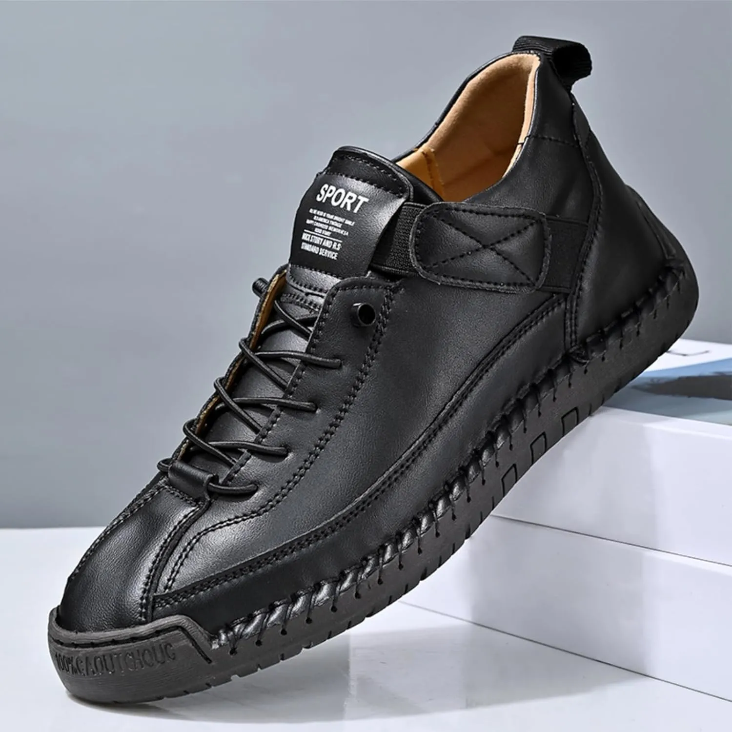 Womens Casual Shoes Ankle Chukka Boots Slip On Breathable Loafers Handmade Fashion Sneakers Mid top Walking Driving Flats Shoes