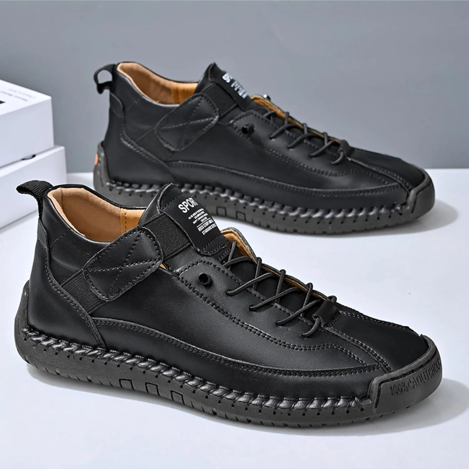 Womens Casual Shoes Ankle Chukka Boots Slip On Breathable Loafers Handmade Fashion Sneakers Mid top Walking Driving Flats Shoes