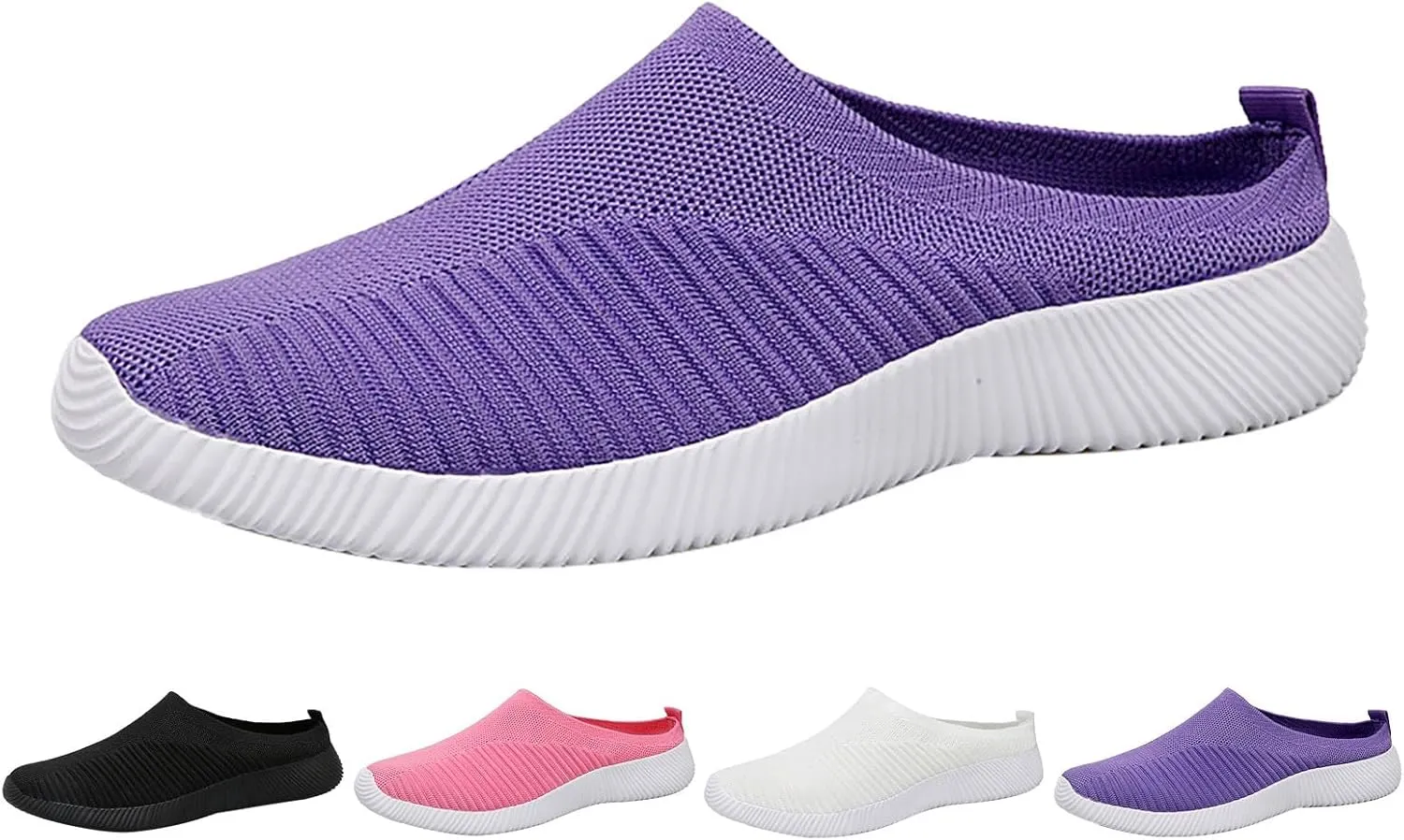 Women's Casual Slip on Half Shoes Breathable Walking Shoes Women Food Service Women Shoes Casual Women Shoes Sneakers Black Tennis Shoe Loafers Shoe