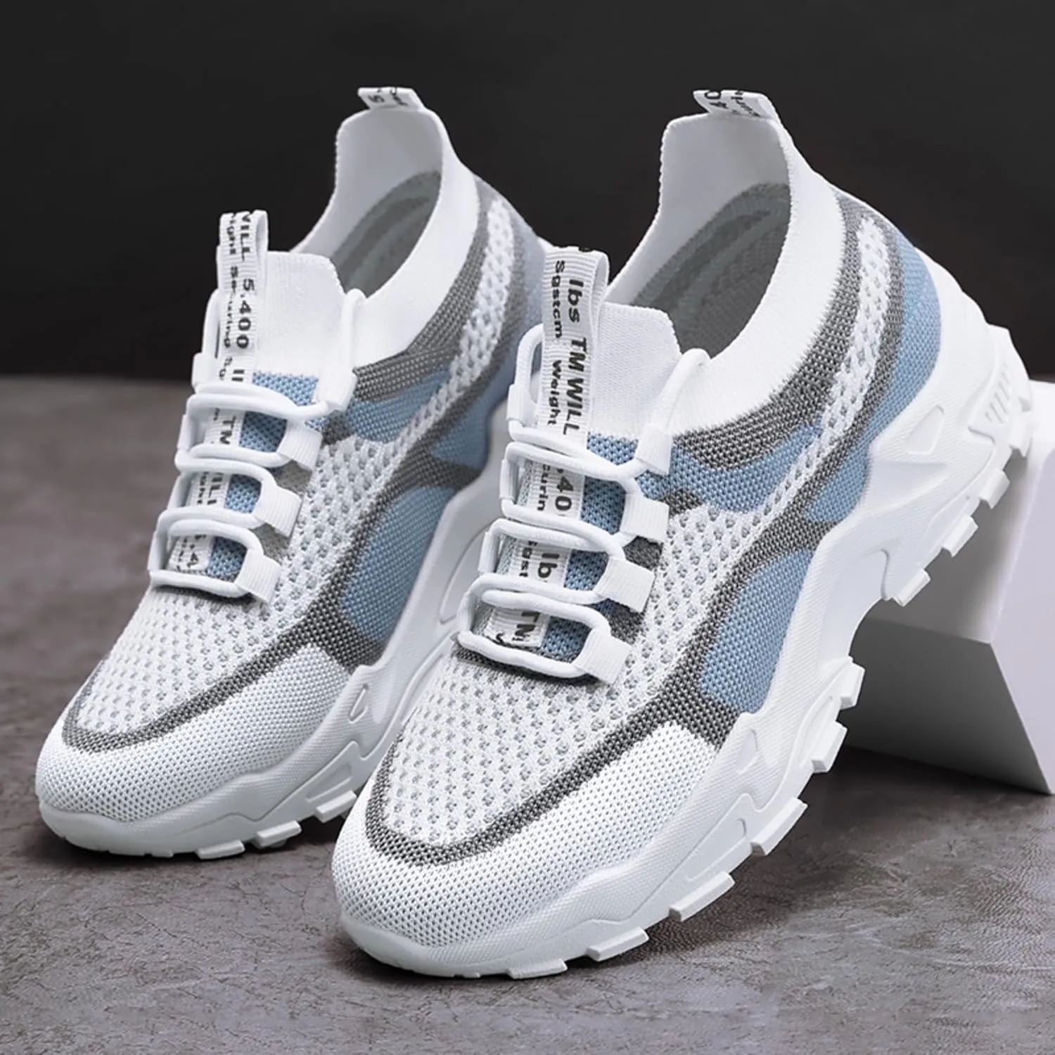 Women’s Casual Sneakers Slip-Resistant Lightweight Breathable Shoes for Walking, Gym, Travel | Flexible Sock Design with Abrasion-Resistant Sole