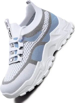 Women’s Casual Sneakers Slip-Resistant Lightweight Breathable Shoes for Walking, Gym, Travel | Flexible Sock Design with Abrasion-Resistant Sole