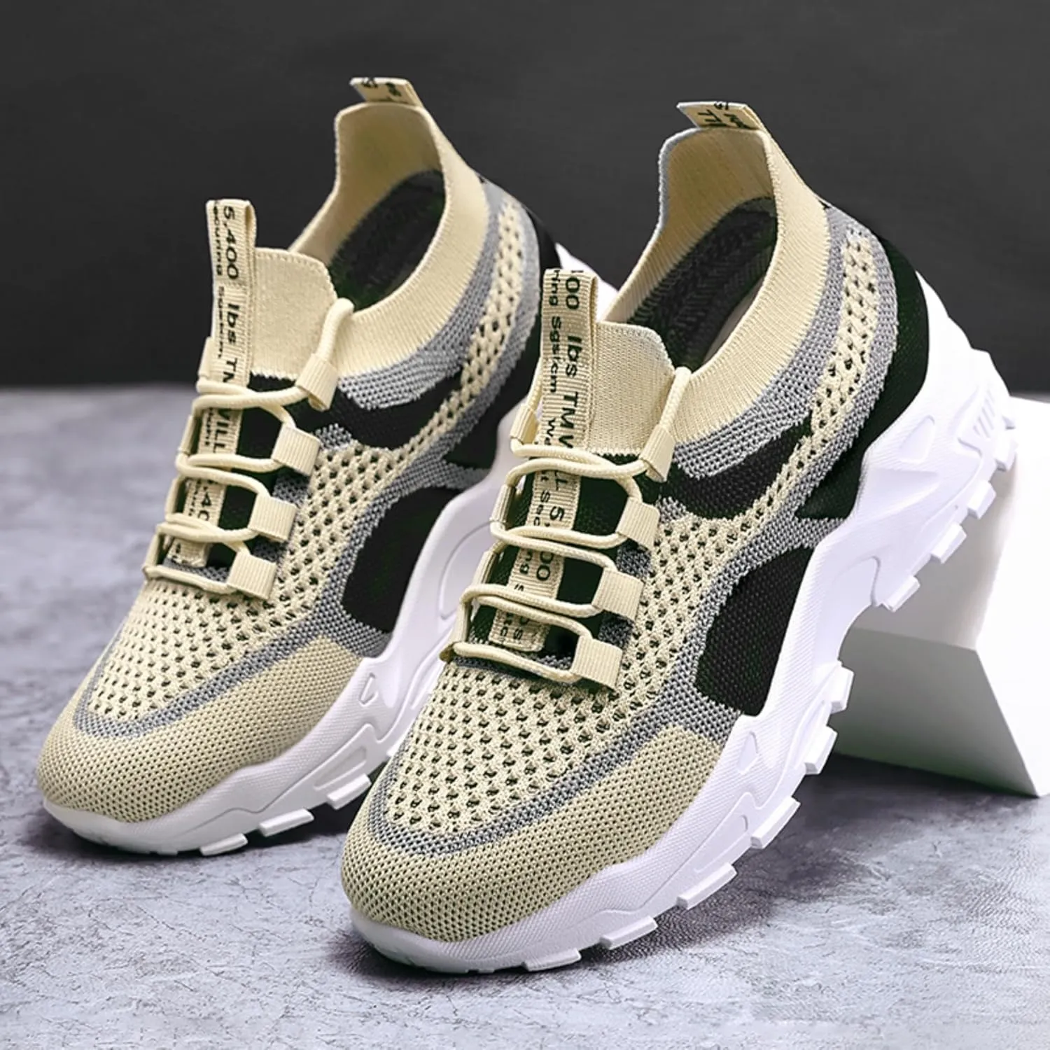 Women’s Casual Sneakers Slip-Resistant Lightweight Breathable Shoes for Walking, Gym, Travel | Flexible Sock Design with Abrasion-Resistant Sole