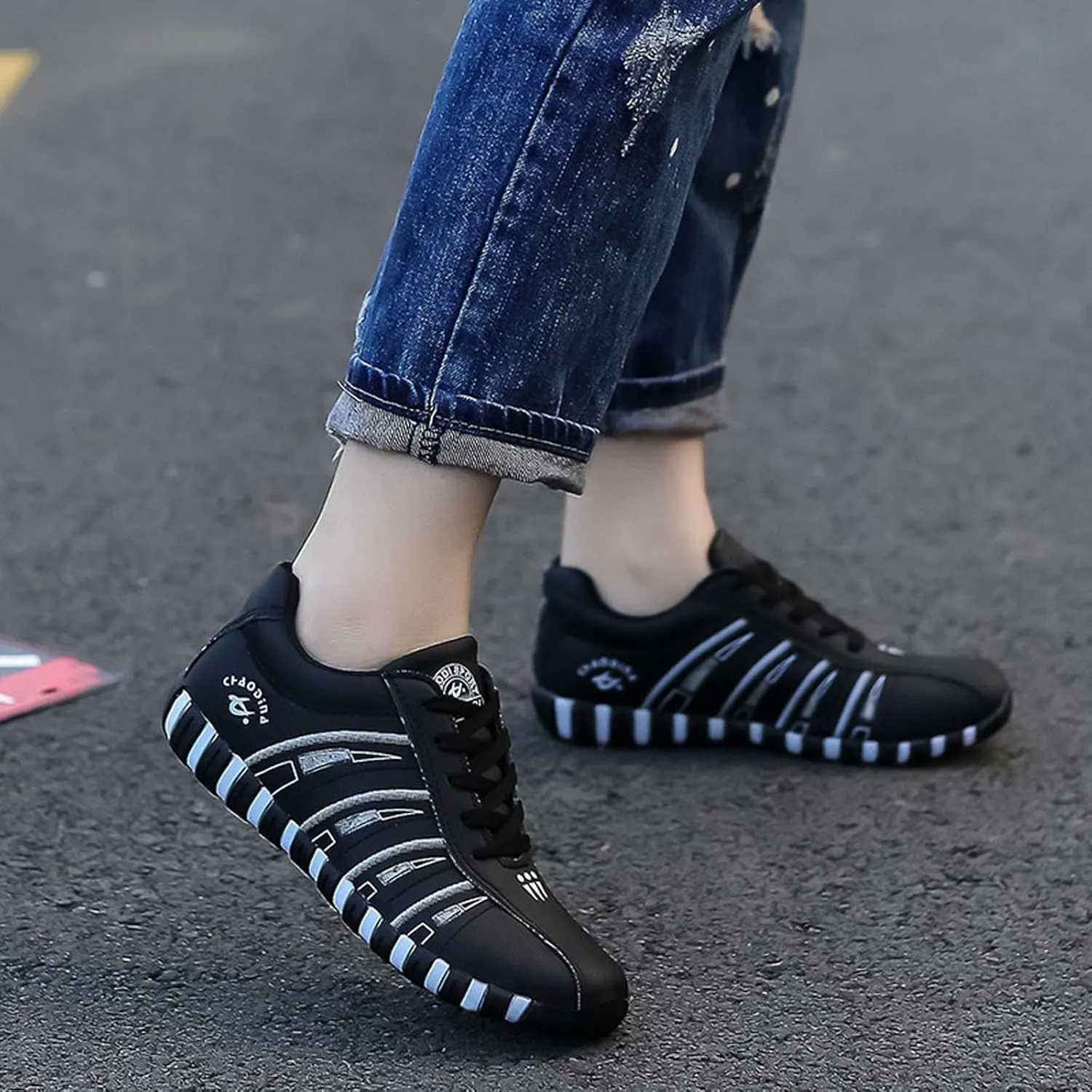 Womens Casual Walking Sneakers Fashion Walking Womens Sneakers Casual Lightweight Tennis Shoes Lace up Sneaker