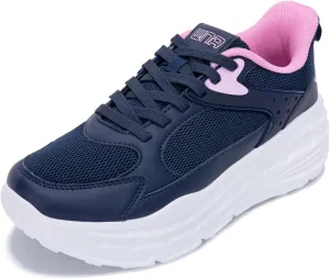 Women's Chunky Platform Sneakers LYNSS 1.0 Lightweight Walking Lace-up Memory Foam Comfortable Casual Sneakers