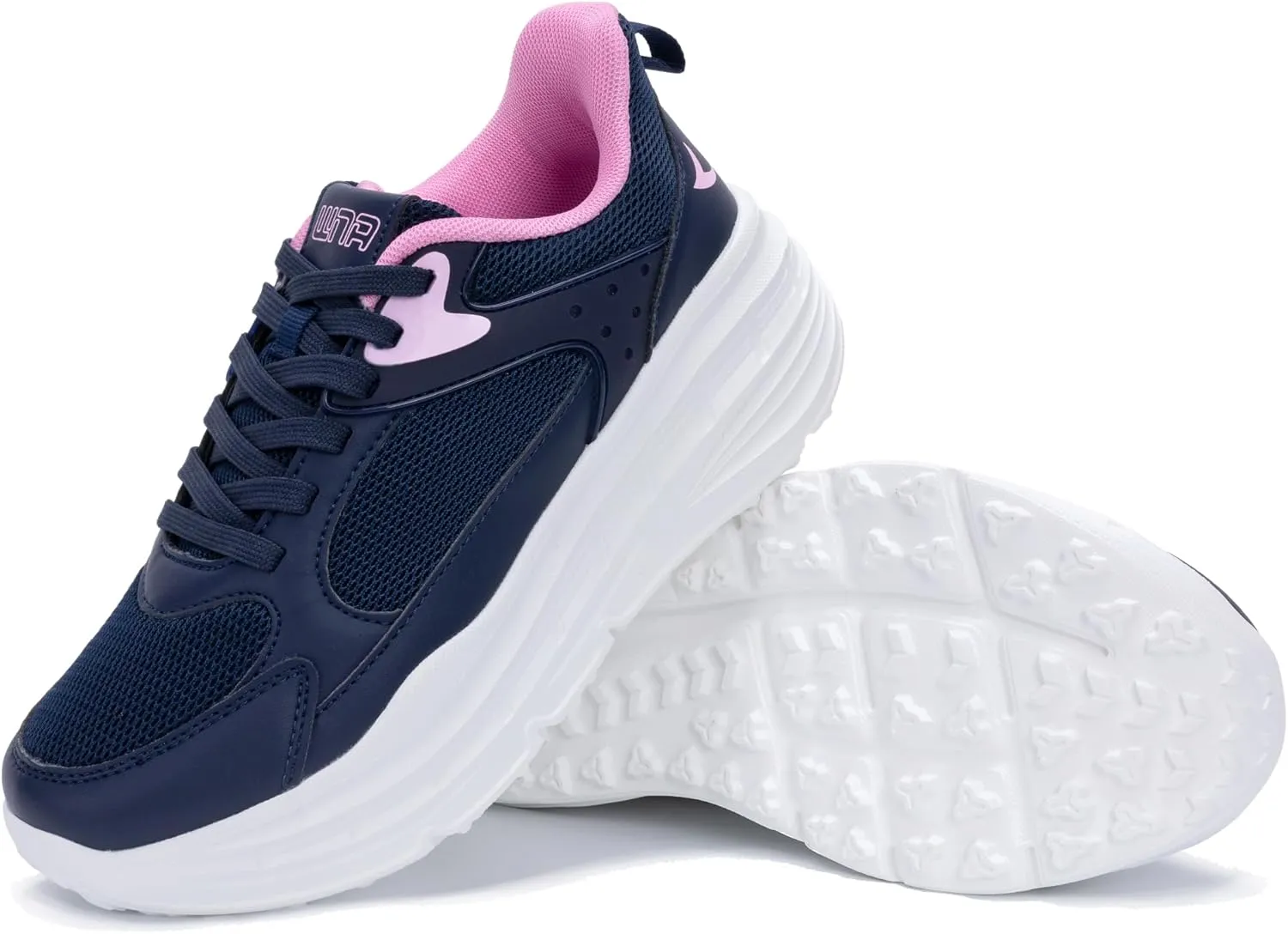 Women's Chunky Platform Sneakers LYNSS 1.0 Lightweight Walking Lace-up Memory Foam Comfortable Casual Sneakers