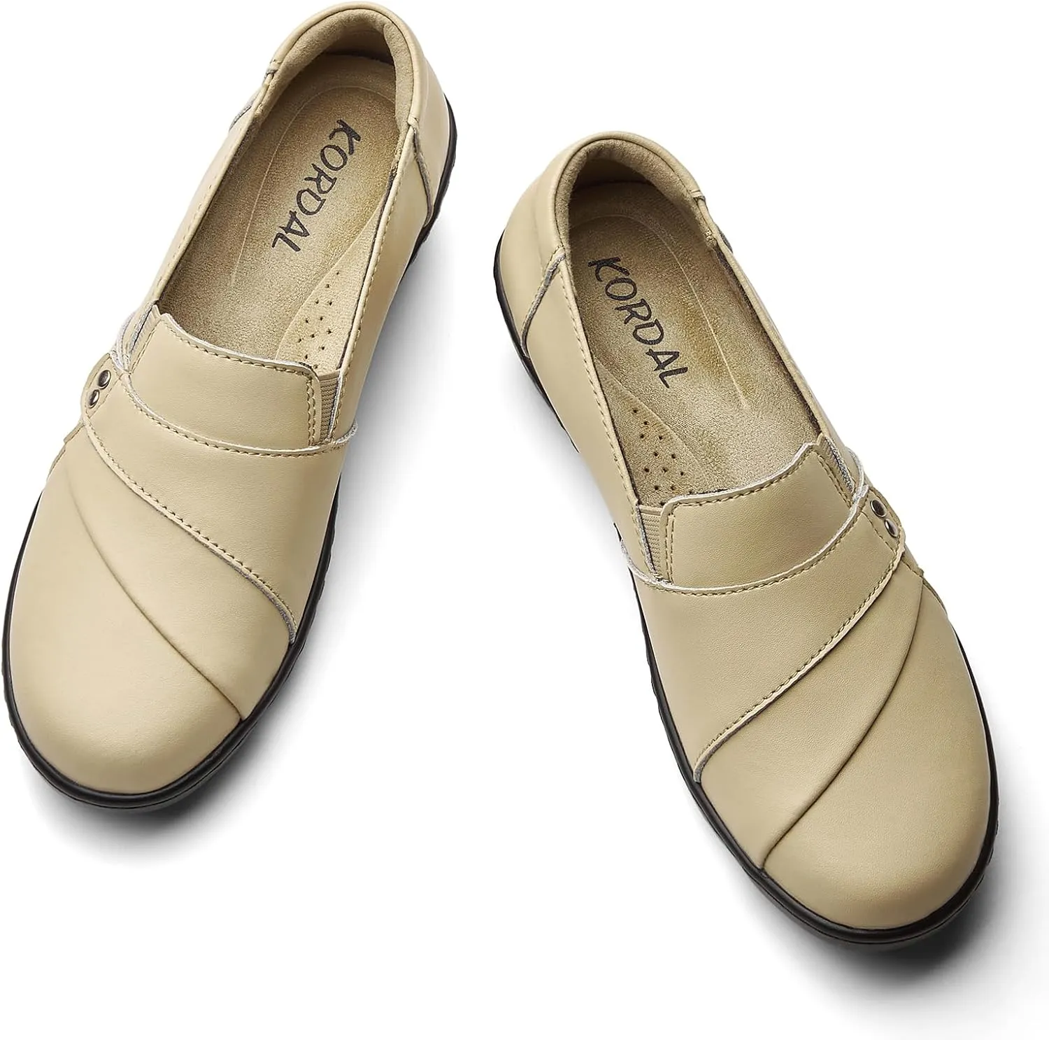 Women's Comfortable & Lightweight Leather Loafers Slip-Ons Stylish Business Casual Dress Shoes Work Office Everyday Walking Shoes for Women