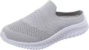 Womens Comfortable Orthopedic Sneakers Slip On Walking Shoes with Arch Support Casual Loafers for Plantar Fasciitis Foot Pain Relief Swollen Feet