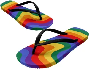 Women's Flip Flops Sandals Lightweight Soft Beach Pool Slippers Colorful Printed Slide Shoes SizeUS 5.5-9.5
