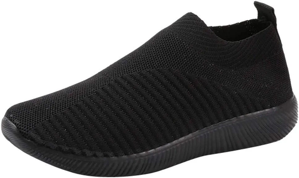 Women's Lightweight Slip On Walking Running Shoes Slip On Shoes Women Sports Casual Shoes for Fall Women's Fashion Sneakers Platform Tennis Shoe Trainers Shoe
