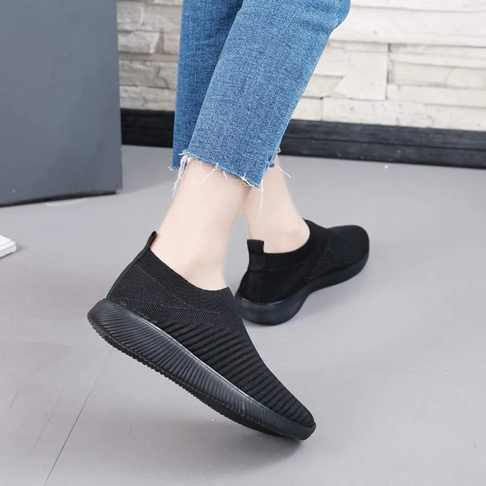 Women's Lightweight Slip On Walking Running Shoes Slip On Shoes Women Sports Casual Shoes for Fall Women's Fashion Sneakers Platform Tennis Shoe Trainers Shoe