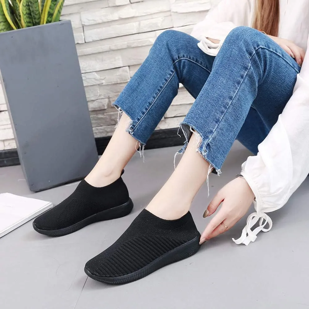 Women's Lightweight Slip On Walking Running Shoes Slip On Shoes Women Sports Casual Shoes for Fall Women's Fashion Sneakers Platform Tennis Shoe Trainers Shoe