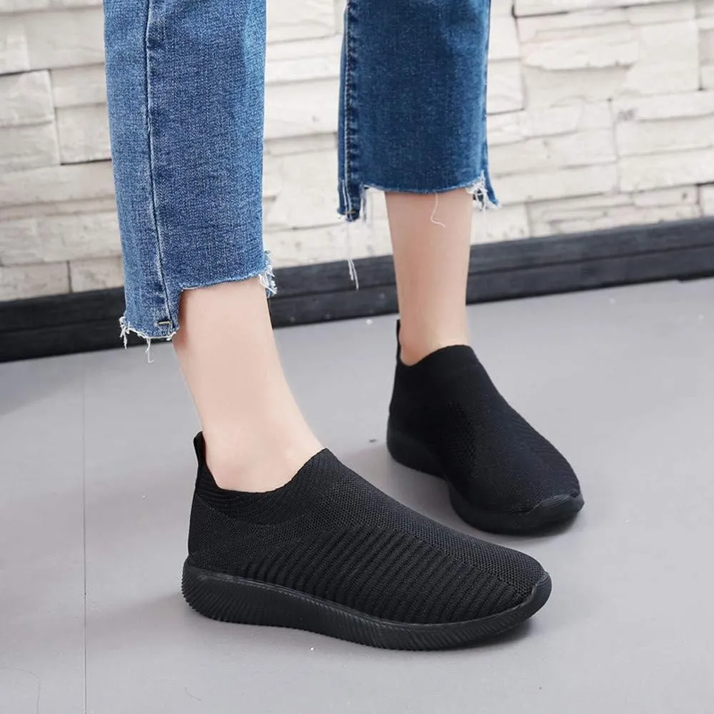 Women's Lightweight Slip On Walking Running Shoes Slip On Shoes Women Sports Casual Shoes for Fall Women's Fashion Sneakers Platform Tennis Shoe Trainers Shoe