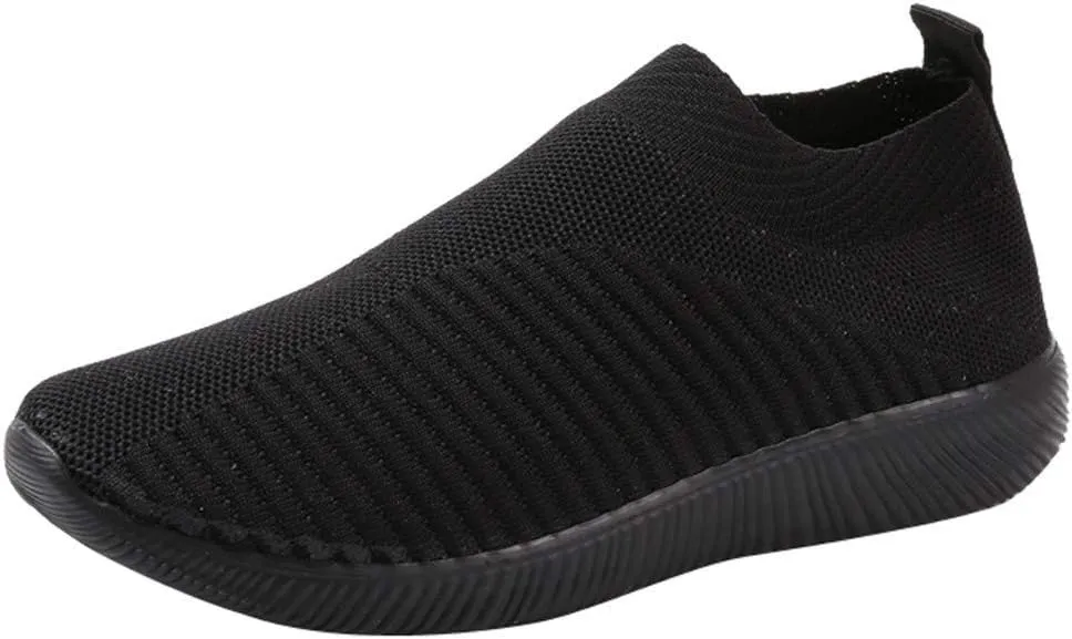 Women's Lightweight Slip On Walking Running Shoes Slip On Shoes Women Sports Casual Shoes for Fall Women's Fashion Sneakers Platform Tennis Shoe Trainers Shoe