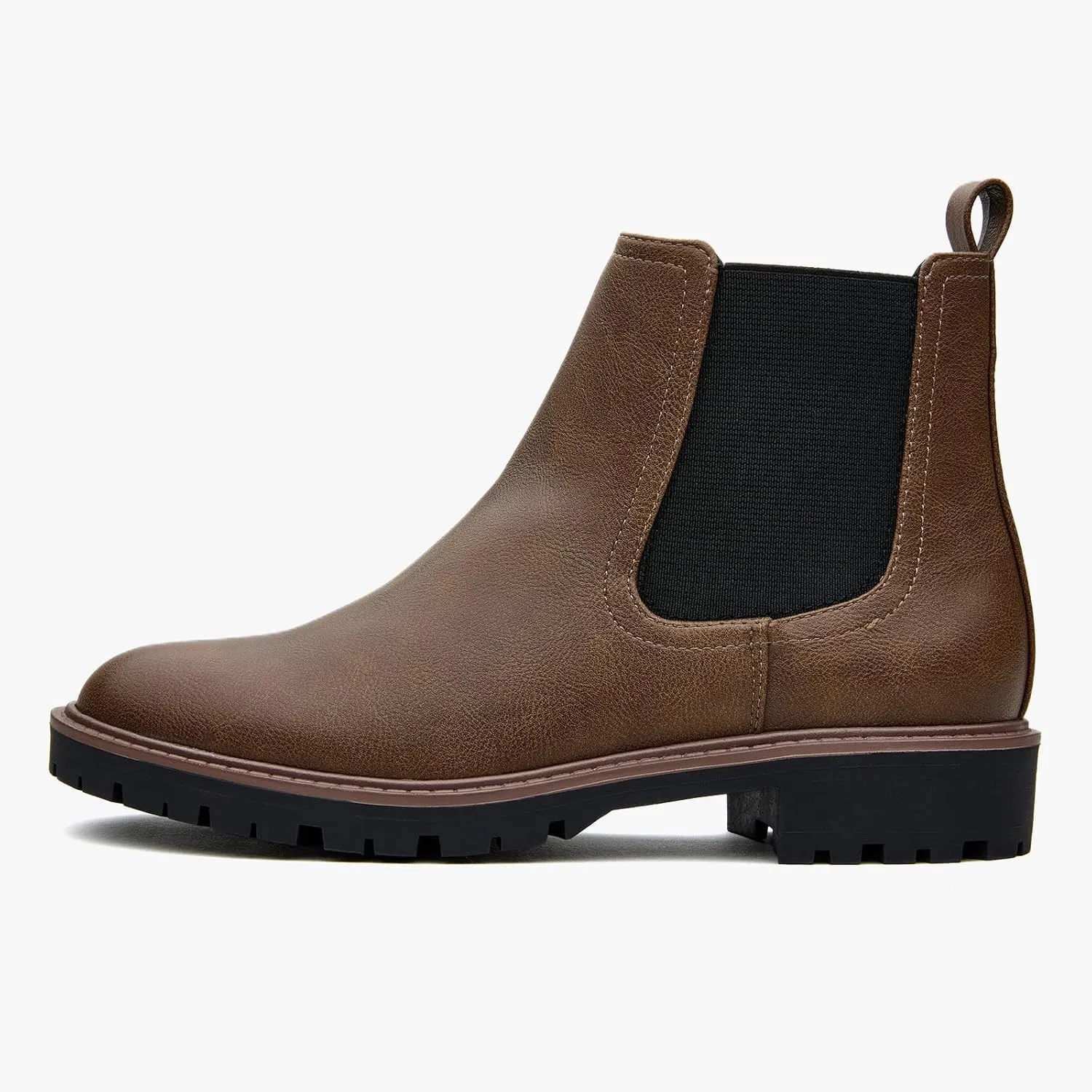 Women's Low Heel Chelsea Ankle Boots Fashion Slip-On Elastic Fall Booties Shoes