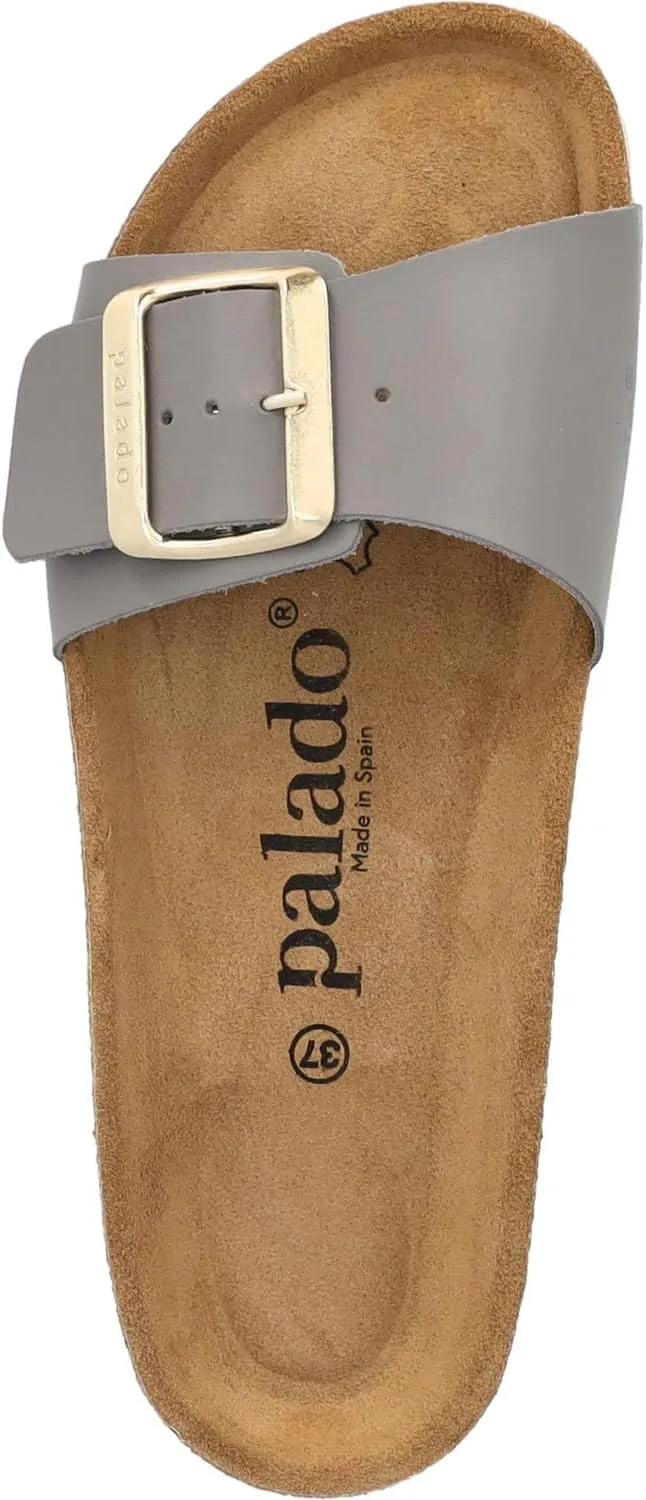 Women's Malta EGS Matt Mules - Comfortable Sandals Made in Spain - Slippers with Cushioning Cork Footbed - Fashionable Summer Shoes