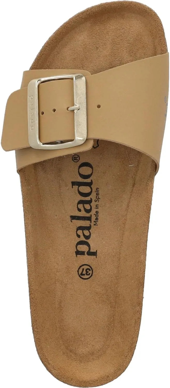 Women's Malta EGS Matt Mules - Comfortable Sandals Made in Spain - Slippers with Cushioning Cork Footbed - Fashionable Summer Shoes