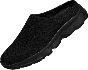 Women's Mesh Anti-Slip Orthopedic Mules Culgs Breathable Comfortable Summer Round Closed Toe Slip-on Stretch Soft Sole Hollow Out Casual Slippers for Walking Party Outdoor