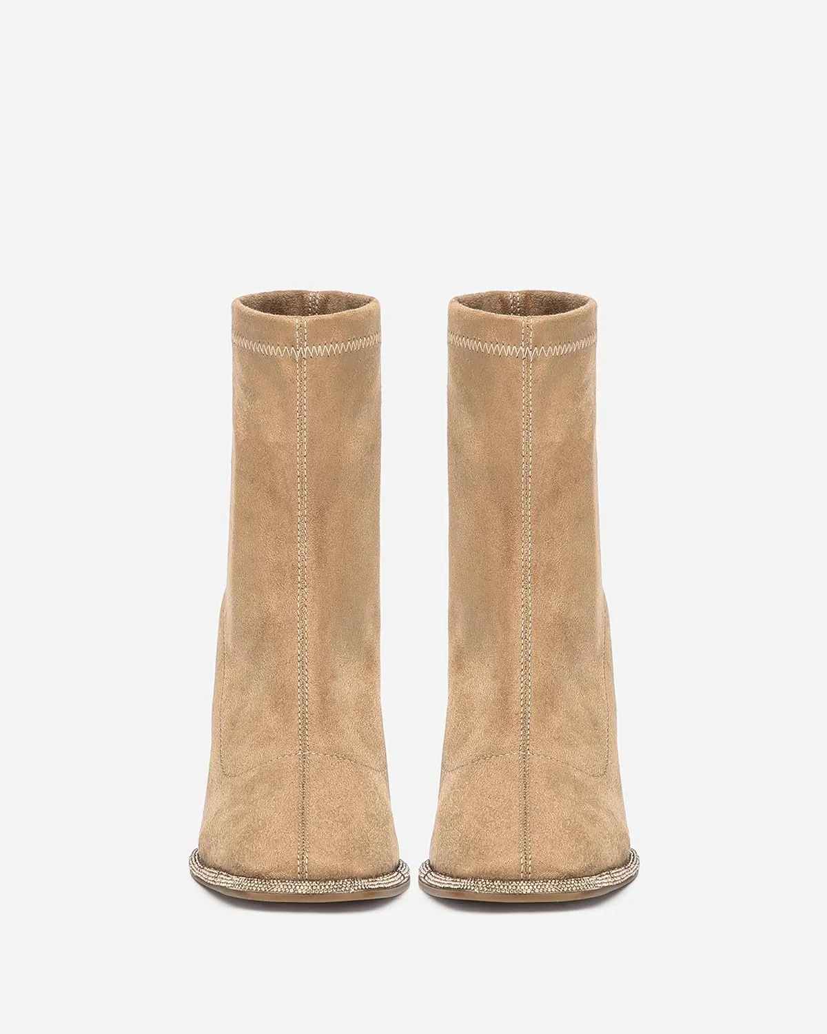 Women's Minimalist Faux suede Square Toe Ankle Boots