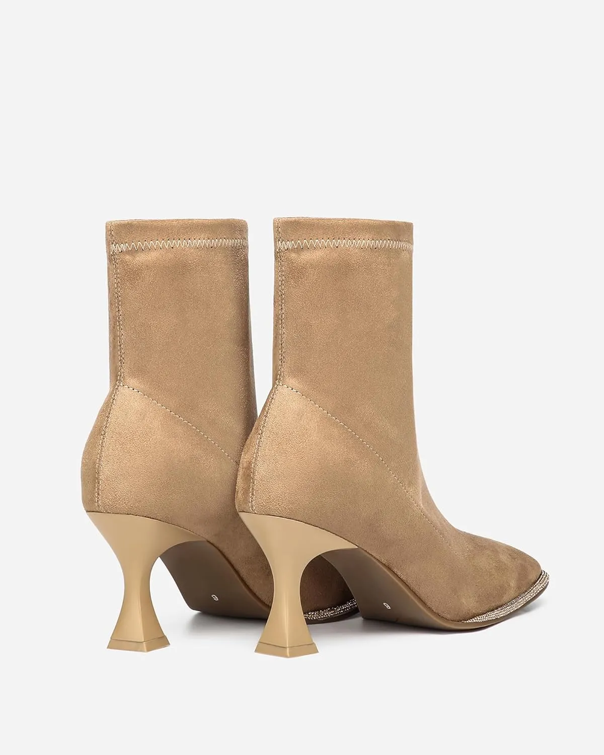 Women's Minimalist Faux suede Square Toe Ankle Boots