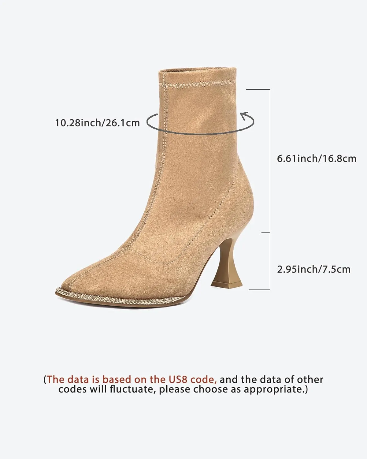 Women's Minimalist Faux suede Square Toe Ankle Boots