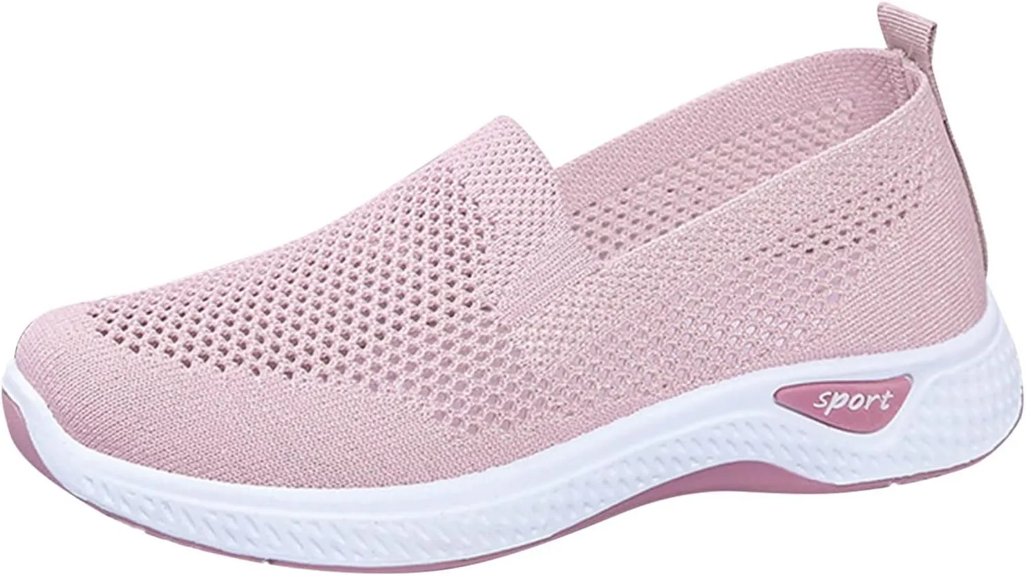 Womens Non Slip Slip On Shoes Casual Walking Sneakers Lightweight Canvas Comfortable Flat Fashion Loafers
