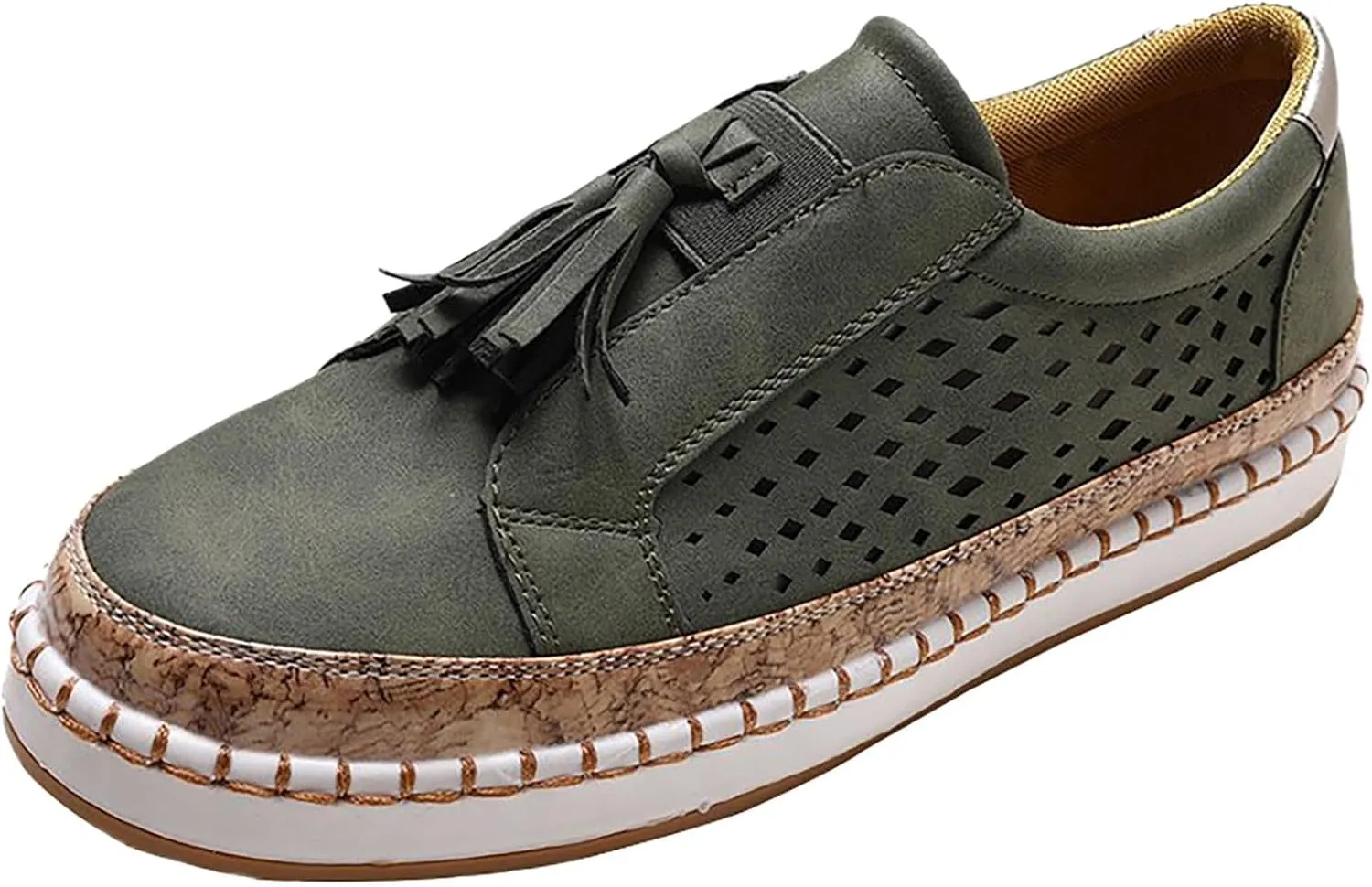 Womens Orthopedic Diabetic Walking Sneakers Slip On Shoes with Arch Support Comfortable Casual Loafers Plantar Fasciitis Relief Foot Pain