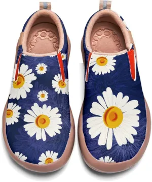 Women's Painted Loafers Slip-On Walking Travel Shoes Ladies Floral Art Sneakers