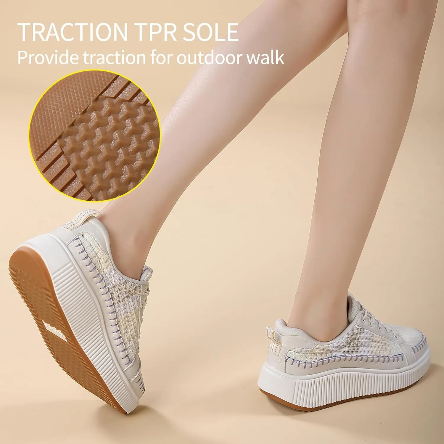 Womens Platform Shoes Comfortable Casual Sneakers Casual Tennis Walking Shoes