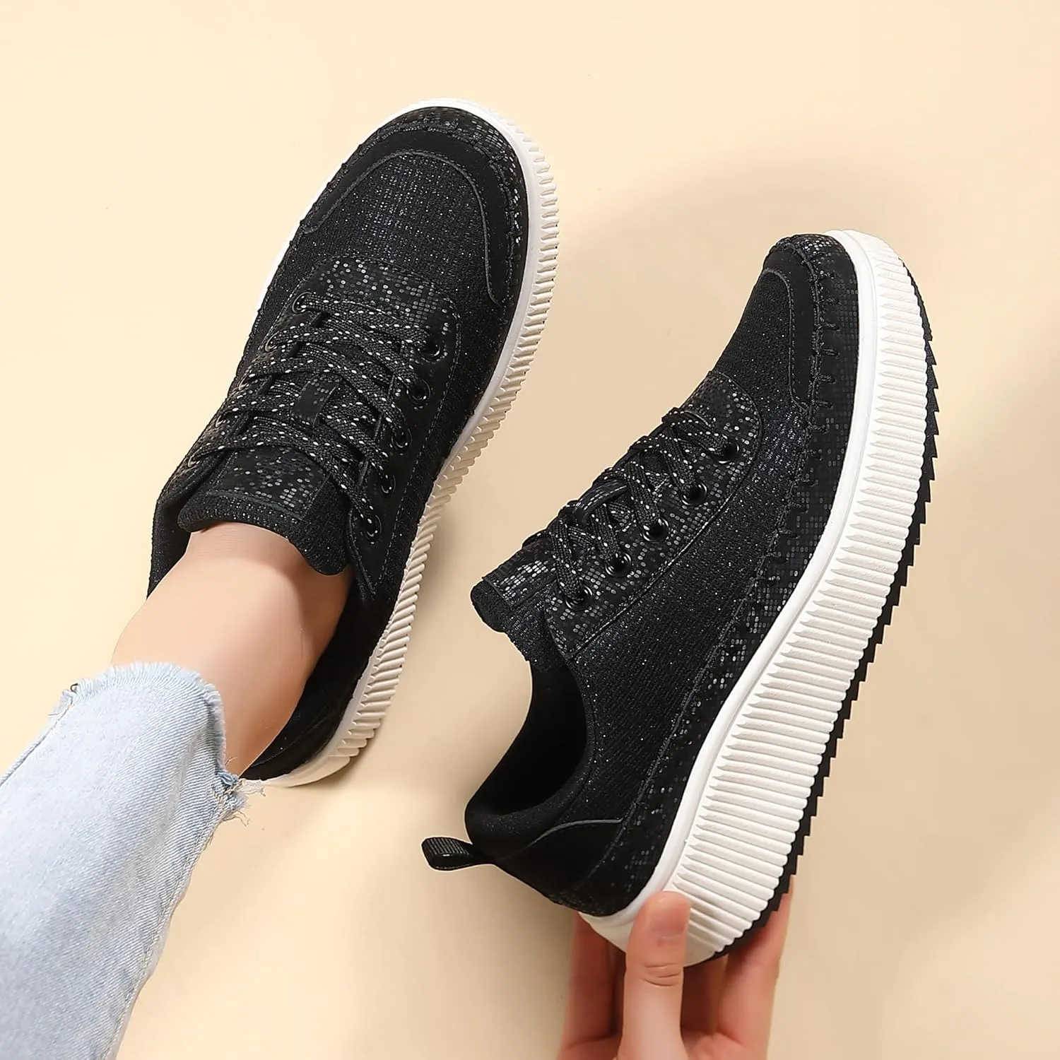Womens Platform Shoes Comfortable Casual Sneakers Casual Tennis Walking Shoes