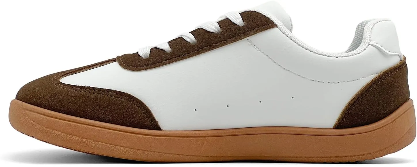 Women's Retro Low Top Sneakers Fashion Trainning Sneakers Casual Walking Shoes for Women/Men Gum Sole Walking Footwear Non Slip Trainers