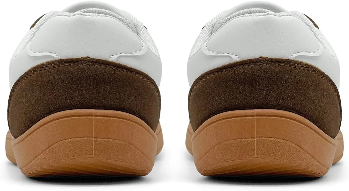 Women's Retro Low Top Sneakers Fashion Trainning Sneakers Casual Walking Shoes for Women/Men Gum Sole Walking Footwear Non Slip Trainers