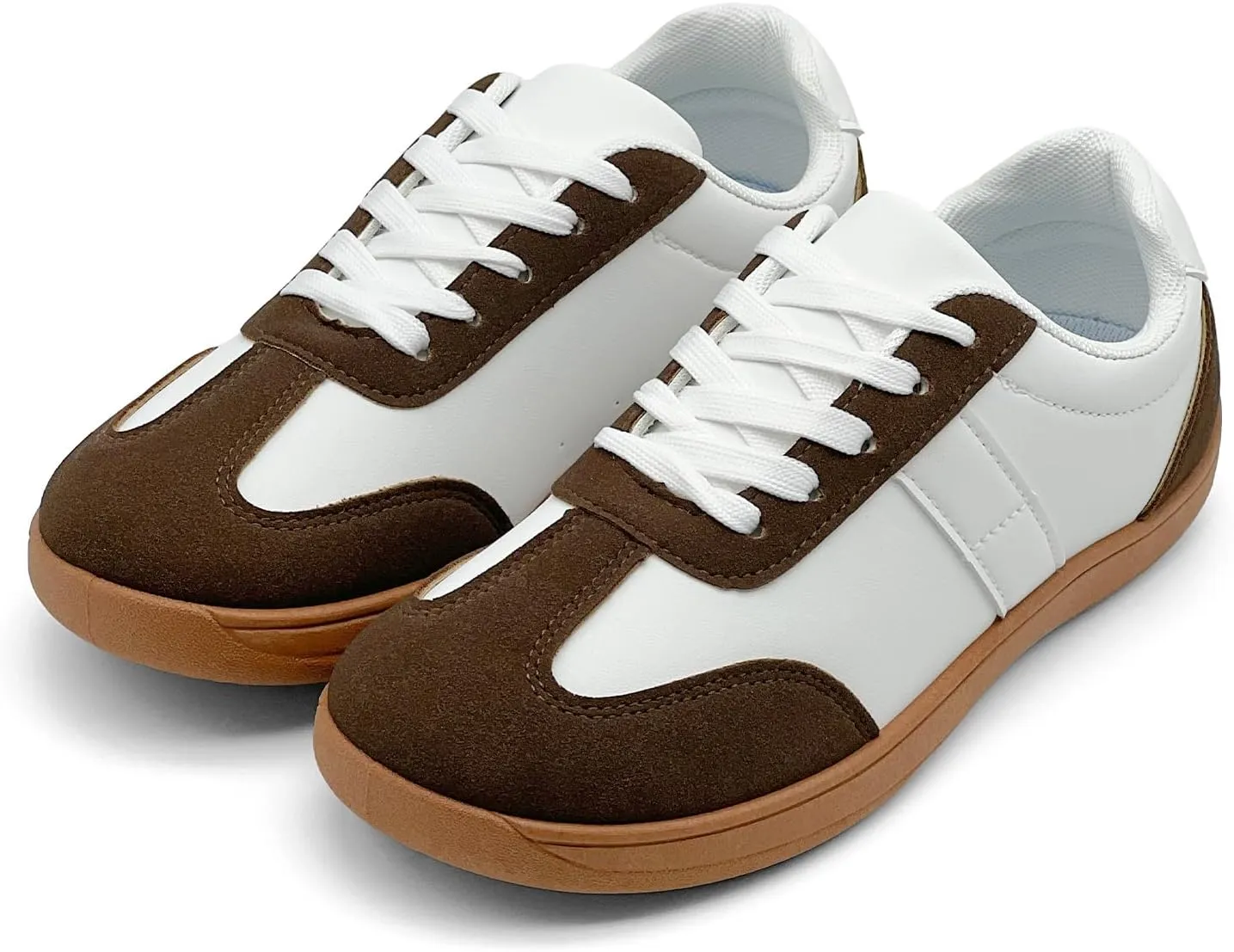 Women's Retro Low Top Sneakers Fashion Trainning Sneakers Casual Walking Shoes for Women/Men Gum Sole Walking Footwear Non Slip Trainers