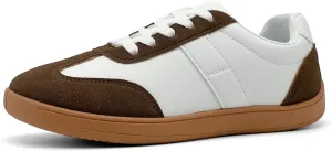 Women's Retro Low Top Sneakers Fashion Trainning Sneakers Casual Walking Shoes for Women/Men Gum Sole Walking Footwear Non Slip Trainers