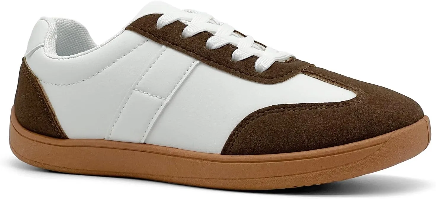 Women's Retro Low Top Sneakers Fashion Trainning Sneakers Casual Walking Shoes for Women/Men Gum Sole Walking Footwear Non Slip Trainers