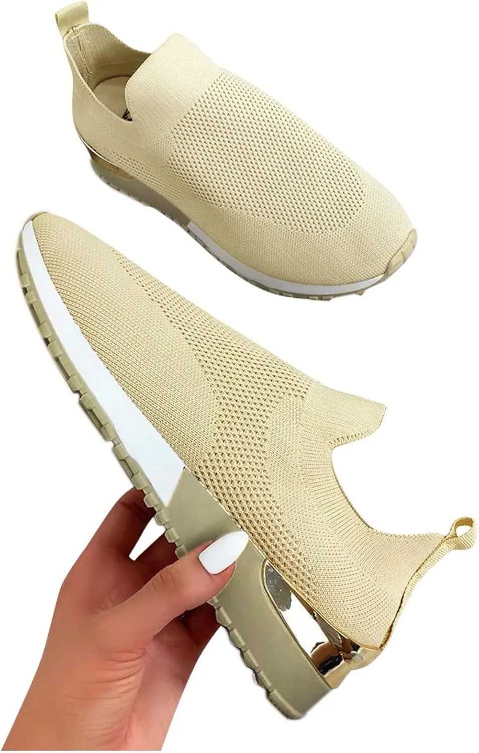 Womens Running Shoes Lightweight Tennis Shoes Non Slip Mens Dress Shoes Slip On White Casual Shoes Waterproof Sneakers Steel Toe Tennis Shoe Casual Loafers