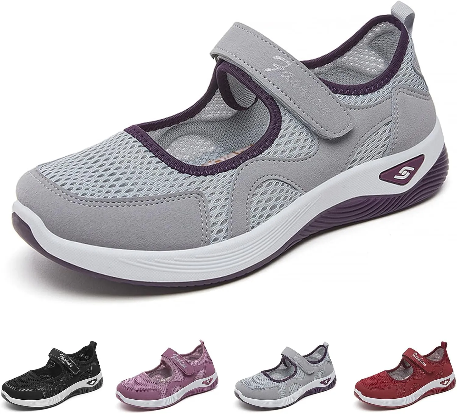 Womens Running Shoes Tennis Walking Workout Hike Shoes Comfortable Breathable Sports Gym Sneakers Summer Wide Toe Box Shoe Slip On Fashion Athletic Gym Travel Sneakers