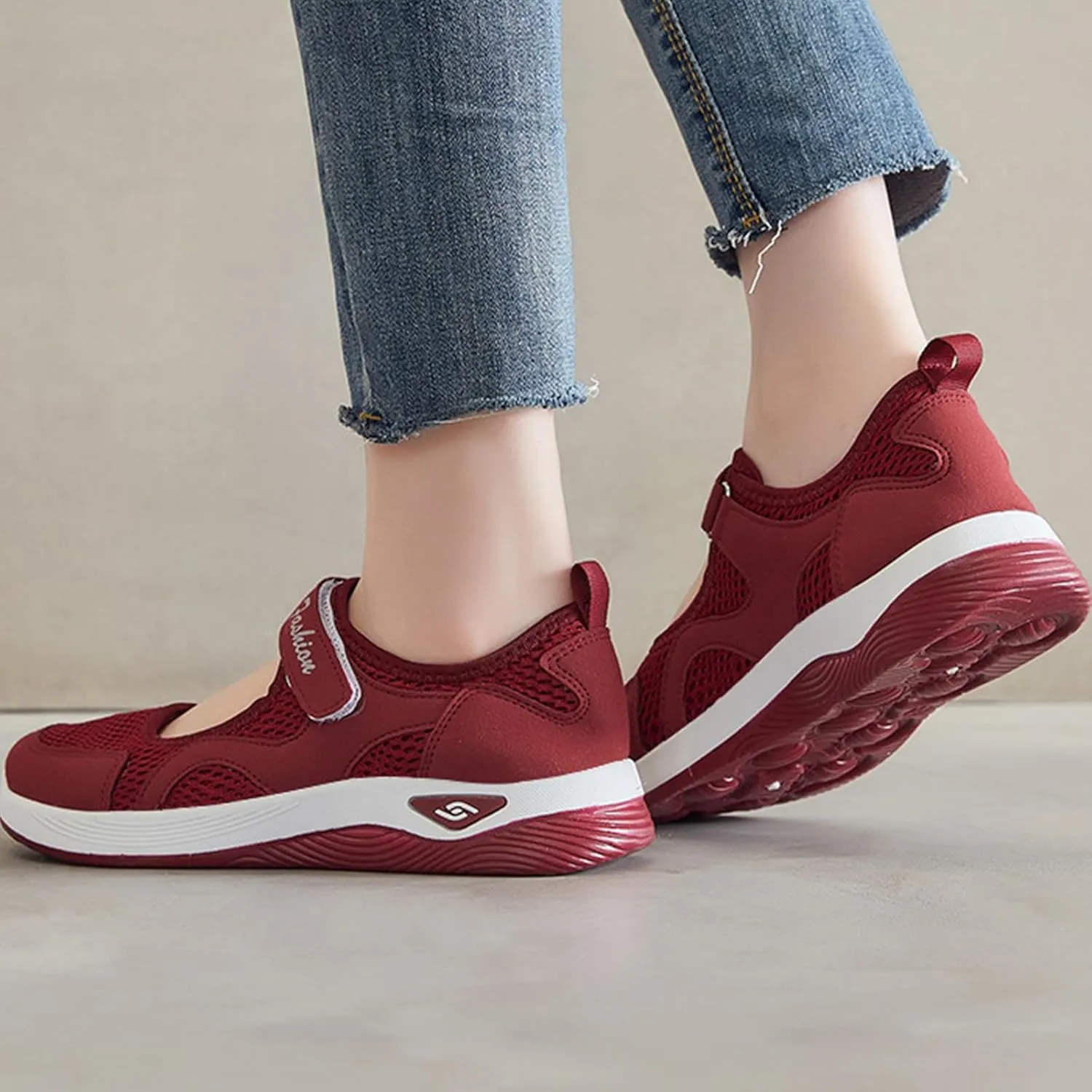 Womens Running Shoes Tennis Walking Workout Hike Shoes Comfortable Breathable Sports Gym Sneakers Summer Wide Toe Box Shoe Slip On Fashion Athletic Gym Travel Sneakers
