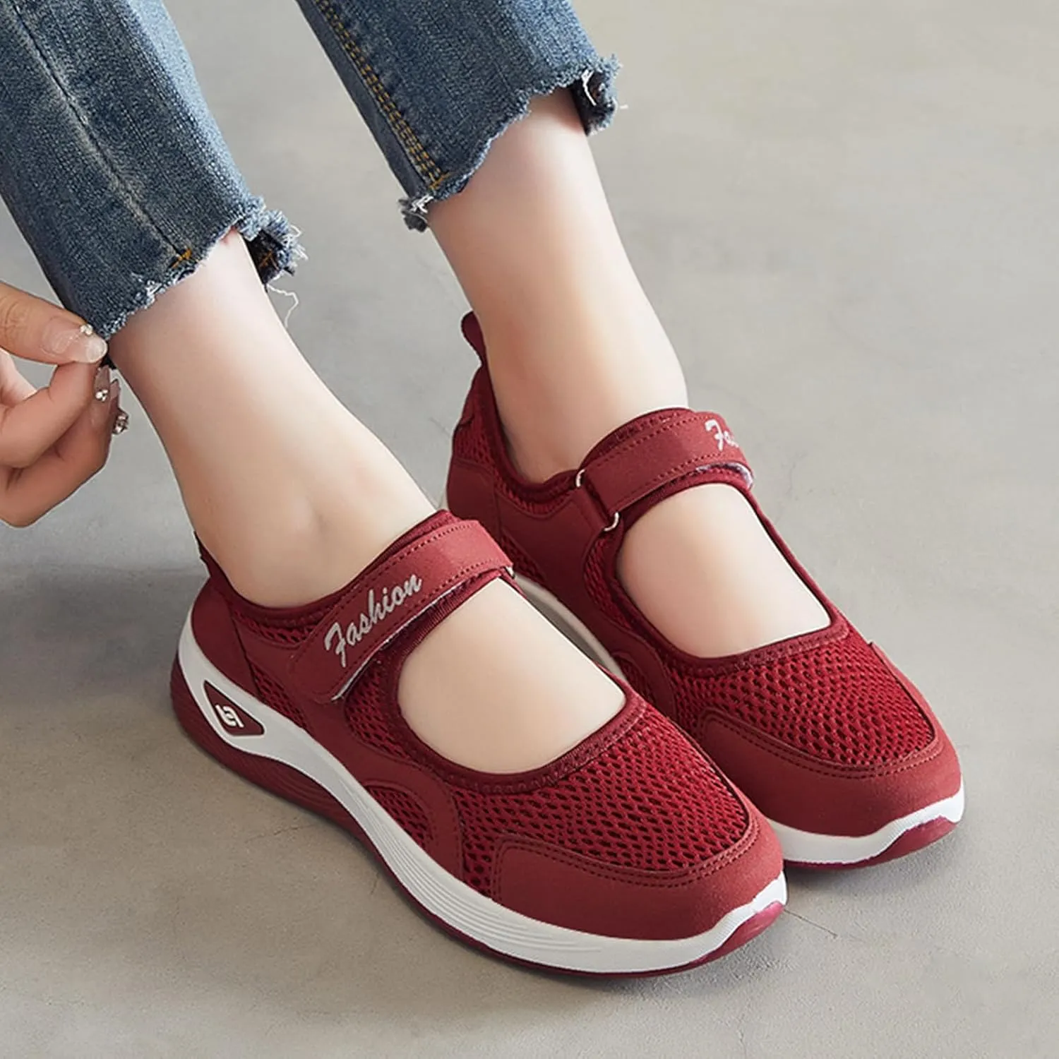 Womens Running Shoes Tennis Walking Workout Hike Shoes Comfortable Breathable Sports Gym Sneakers Summer Wide Toe Box Shoe Slip On Fashion Athletic Gym Travel Sneakers