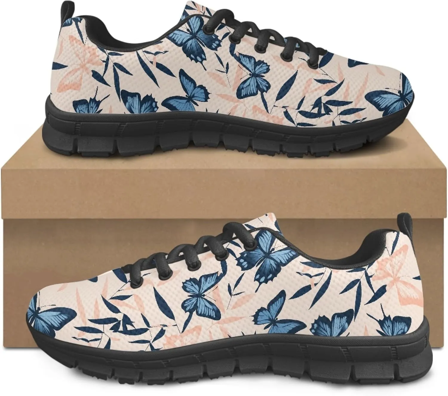 Womens Running Shoes Trainer Sports Causal Travel Sneaker Walking Low Heel Lace up Breathable Flexible Shoe