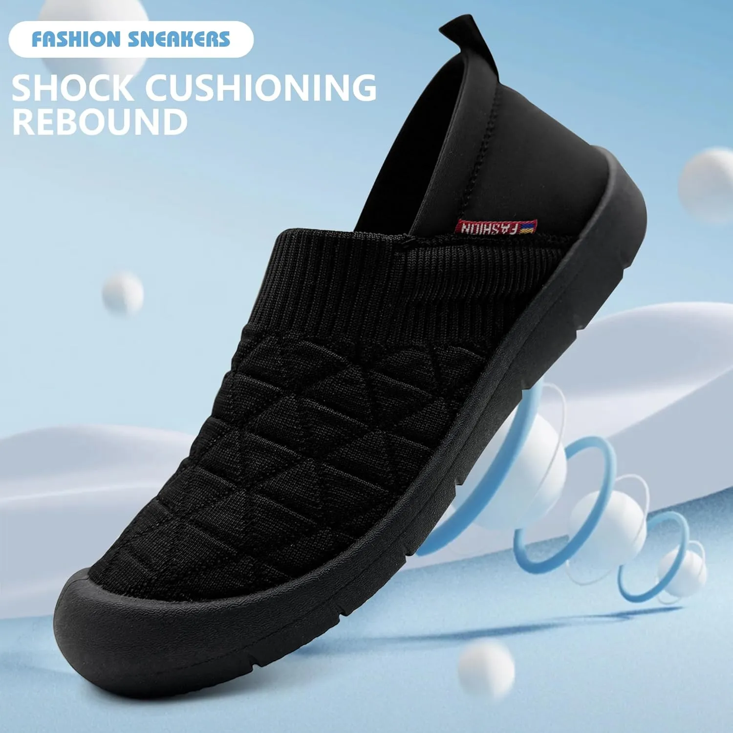 Womens Shoes Casual Slip Ons Fashion Sneakers Comfortable Flats Breathable Tennis Walking Footwear