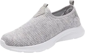 Womens Slip On Walking Shoes Lightweight Breathable Non Slip Non Slip Work Shoes Women High Top Casual Work Shoes Brown Sneakers Steel Toe Tennis Shoe Loafers Dress Shoe